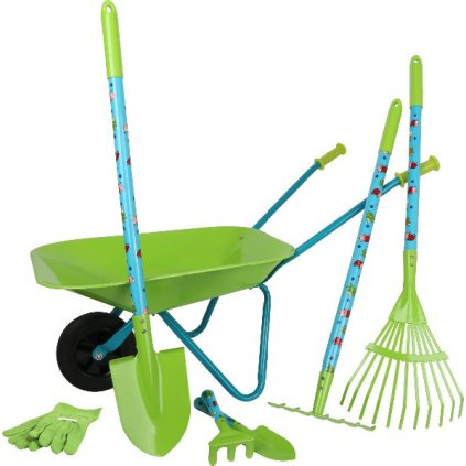 Velký zahradní set pro děti - kolečko, h