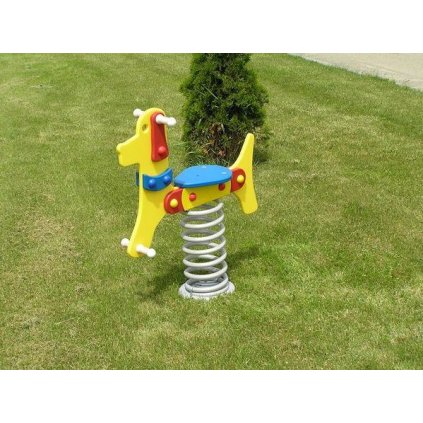 pružinová houpačka pes