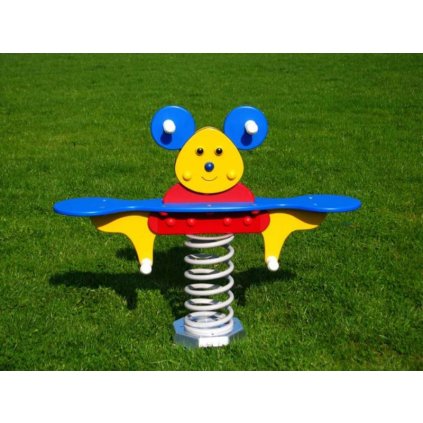 pružinová houpačka myška