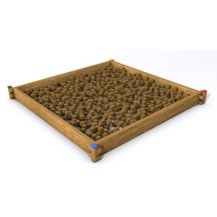 hranolkoviště do interiéru 3x3m