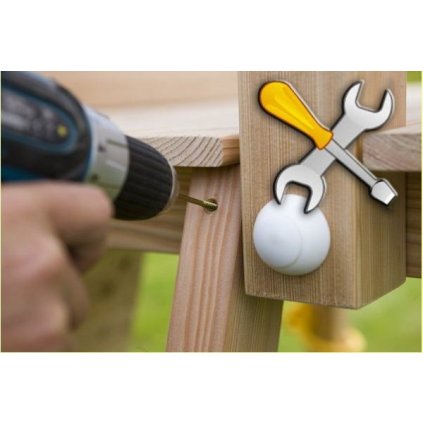 montáž sestavy Hy-land Nest Swing Set