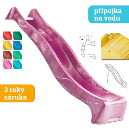 skluzavka Monkey´s Home Eko Line 2,90 tmavě růžová