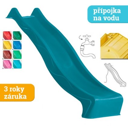 skluzavka Monkey´s Home Eko Line 2,90 světle modrá
