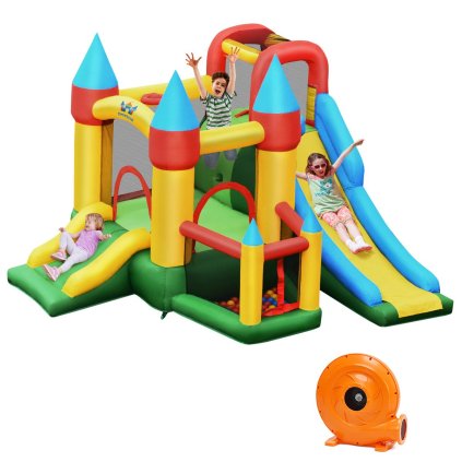 Skákací hrad se skluzavkou 6v1 Extreme 02
