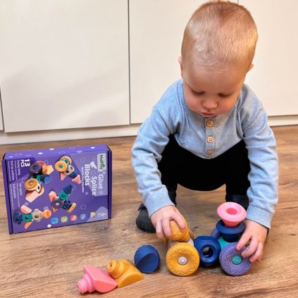 Montessori senzorická stavebnice z měkké gumy