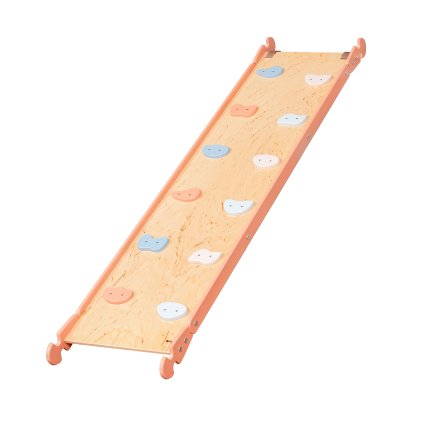 Dřevěná oboustranná rampa s lezeckými chyty – Pastel
