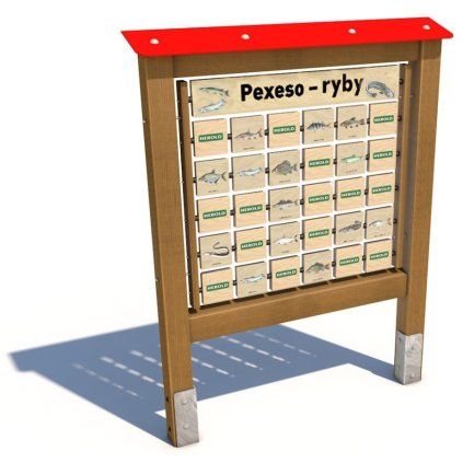 Edukační panel pexeso ryby
