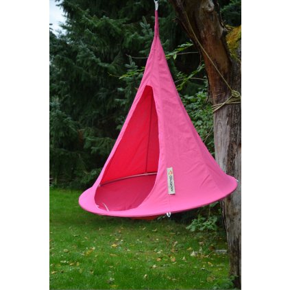 Houpačka hnízdo cacoon růžová na zahradu