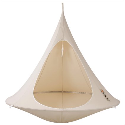 Houpačka hnízdo Cacoon pro dvě osoby béžová