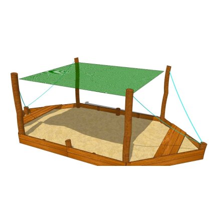 Pískoviště z akátu - Loď č. 3