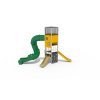 Nerezová věž se skluzavkami a tobogánem 3
