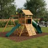 Dětské hřiště Gorilla Outing z cedrového dřeva s tobogánem a skluzavkou
