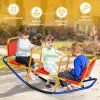 3 místná houpačka Garden Rocker - červeno-modrá 01