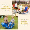 3 místná houpačka Garden Rocker - červeno-modrá 04