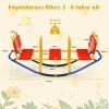 3 místná houpačka Garden Rocker - červeno-modrá 06
