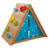 Dřevěný stan s horolezeckou stěnou A-frame -7