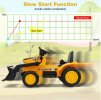 Dětský traktor na dálkové ovládání - Žlutý 06