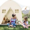 Hrací domeček ve tvaru stanu béžový 02