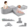 Dětský pěnový herní set s balónkovým bazénkem Grey 02