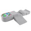 Dětský pěnový herní set s balónkovým bazénkem Grey 03