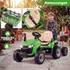 Dětský traktor na dálkové ovládání - Zelený 01