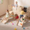 Montessori dětské interiérové hřiště 8 v1 SKY Premium barevné