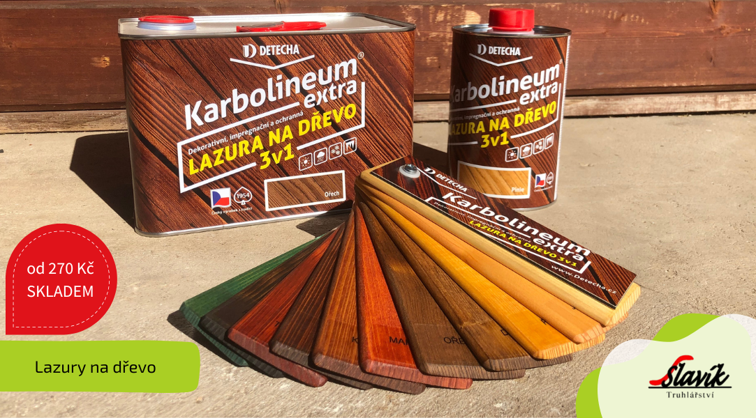 DETECHA Lazura na dřevo Krabolineum extra 3v1