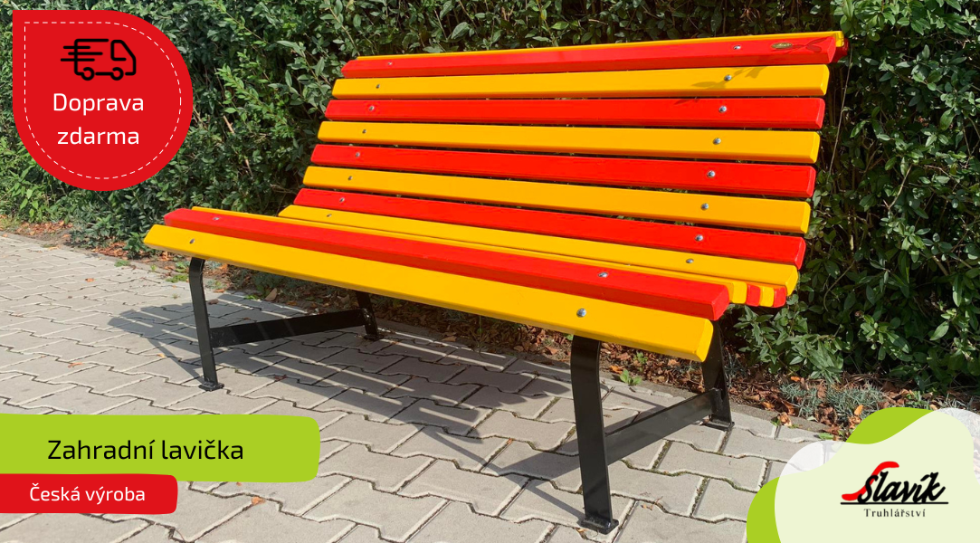Zahradní lavička masiv