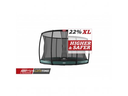 berg elite inground 430 green safety net dlx xl