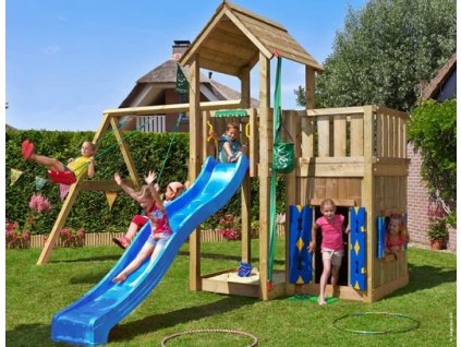 hriste-jungle-mansion-se-skluzavkou--modulem-playhouse-a-houpackami-2-swing-frame-2-0