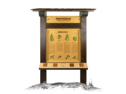 Edukační panel - Frotážová interaktivní tabule