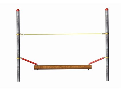 4591 60 9 dobrodruzny parkur „dillenburg“ prvek 9 viklava klada, pro ocelove sloupky