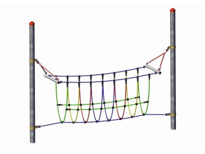 4960 6 fun parkur 2010 splhaci hra most“, pro ocelove sloupky