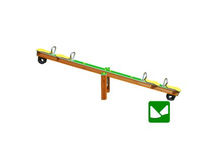 vahadlova houpacka pro 4 deti