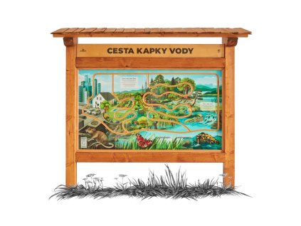 cesta kapky vody