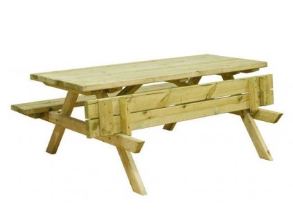 Impregnovaný piknikový stůl malý 150x132x73,5 cm pro děti 3 - 7 let