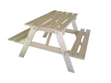 Dětský dřevěný piknikový stůl velký