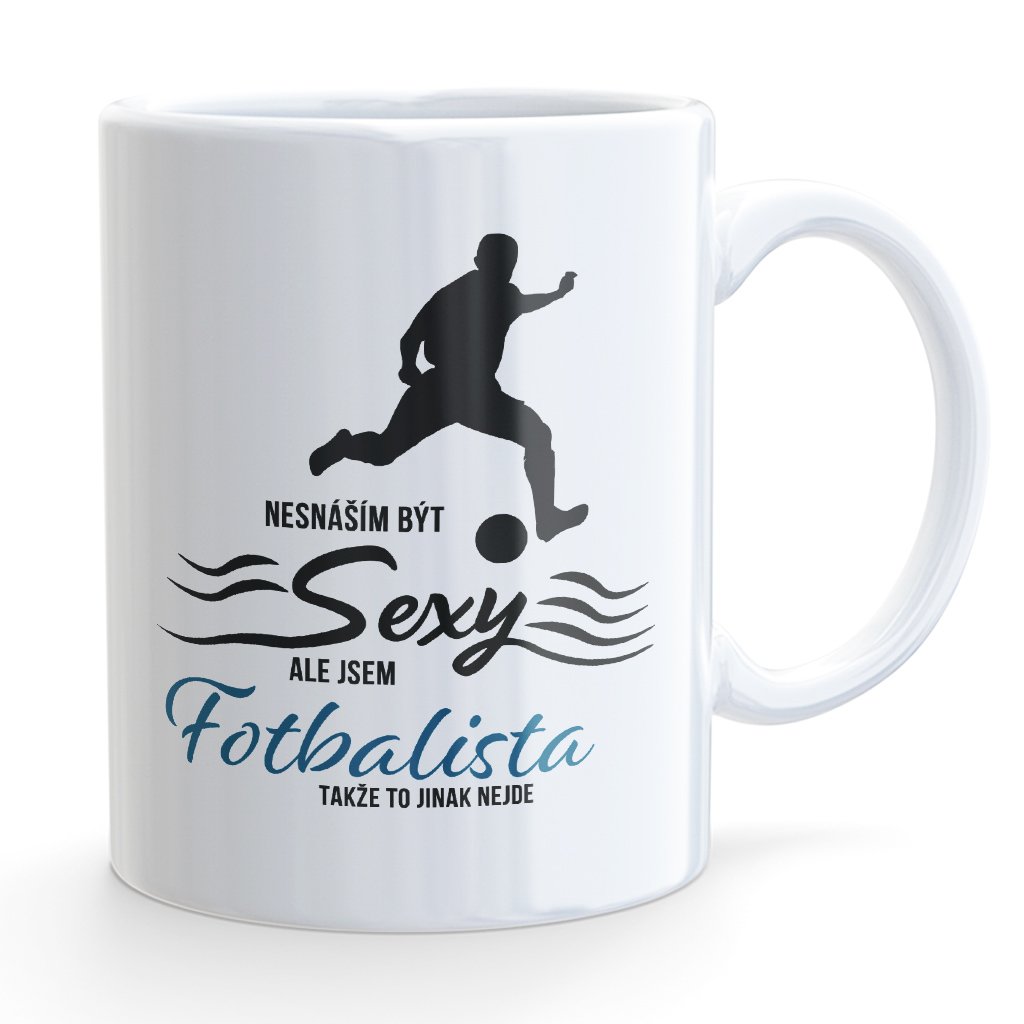 hrnecek bile mockup nesnasim byt sexy fotbalista