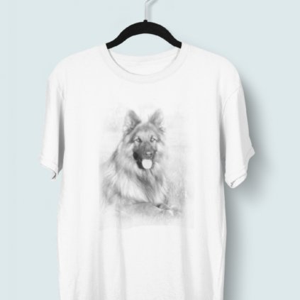 Tričko s 3D potiskem (pes 10) (Barva trička Bílé, Velikost 3XL, Střih Dámské)