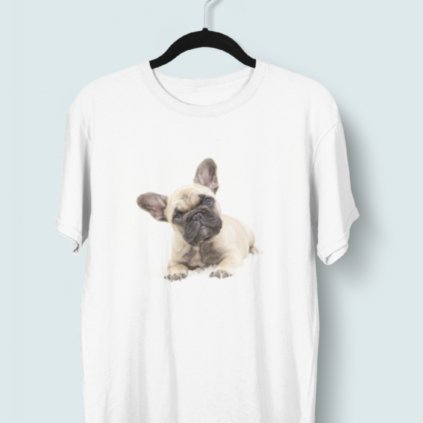 Tričko s 3D potiskem (pes 7) (Barva trička Bílé, Velikost 3XL, Střih Dámské)