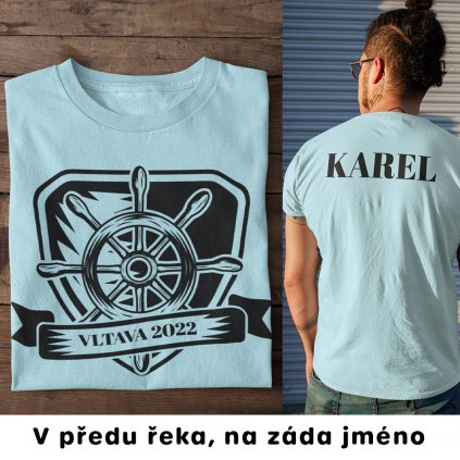 Vodácké tričko - Anchor badge (Barva trička Khaki, Velikost 3XL, Střih Dámské)