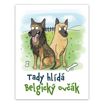 desticky mockup belgicky ovcak