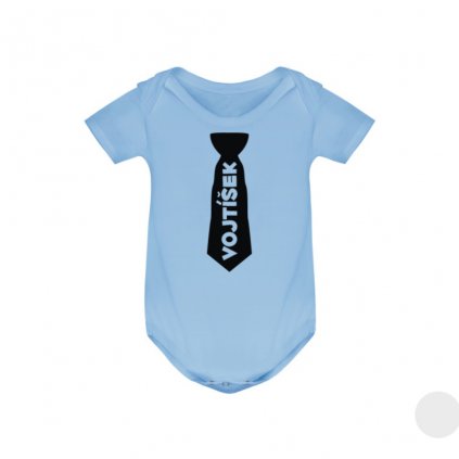 Dětské body s vlastním textem - Gentleman (Barva trička Modré, Velikost 12M (25cm/42cm))