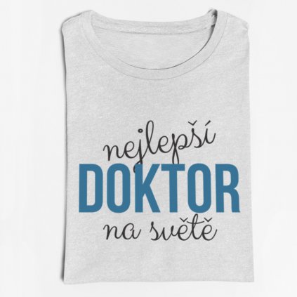 Pánské tričko Doktor (Barva trička Bílé, Velikost 3XL)
