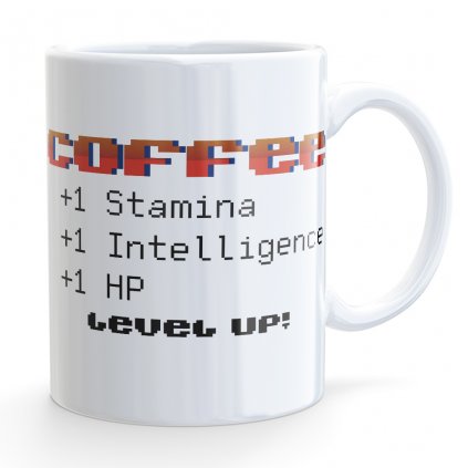 hrnecek bile mockup cofee level up