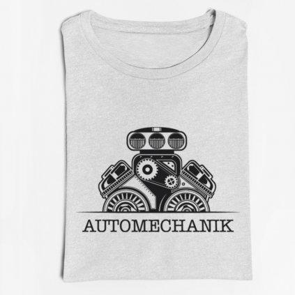 Pánské tričko Automechanik (Barva trička Bílé, Velikost 3XL)