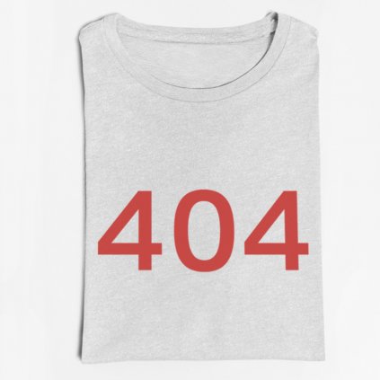 Pánské tričko eror 404 (Barva trička Bílé, Velikost 3XL)