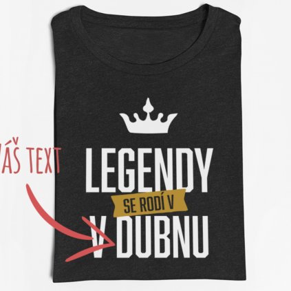 Pánské/dámské tričko Legendy se rodí v XXX (Barva trička Bílé, Velikost XXXL, Střih Dámský)