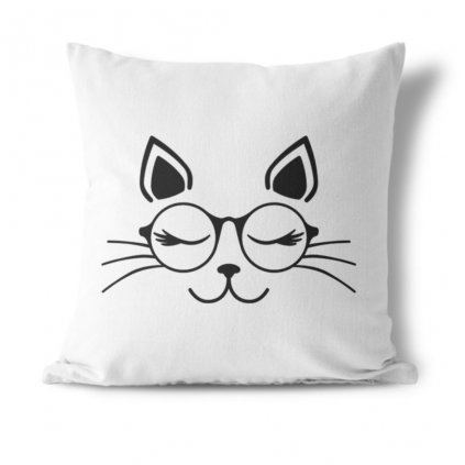 5438 polstarek cat with glasses