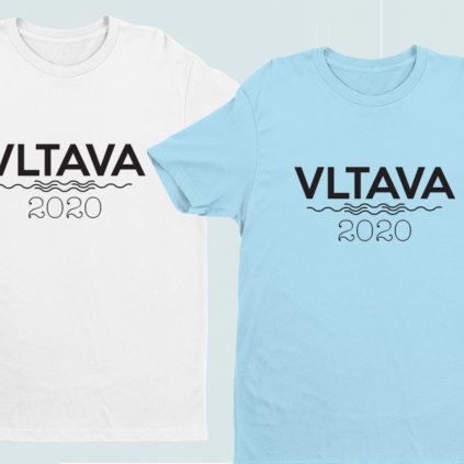 Vodácké tričko - Řeka, rok (vlnky) (Barva trička Khaki, Velikost 3XL, Střih Dámské)